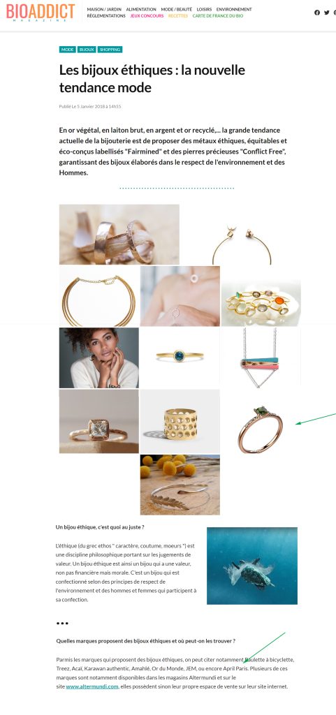 Les bijoux éthiques : la nouvelle tendance mode