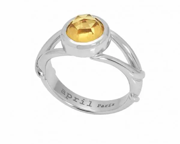 Bague RoseCut Citrine