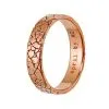 Alliance originale or rose Terres Sauvages ruban