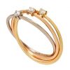 Bague 3 ors, Diamant 0.15 ct