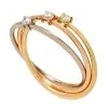 Bague 3 ors, Diamant 0.15 ct