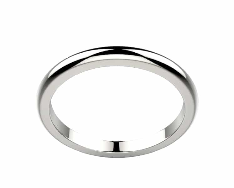 Alliance femme or blanc Candide
