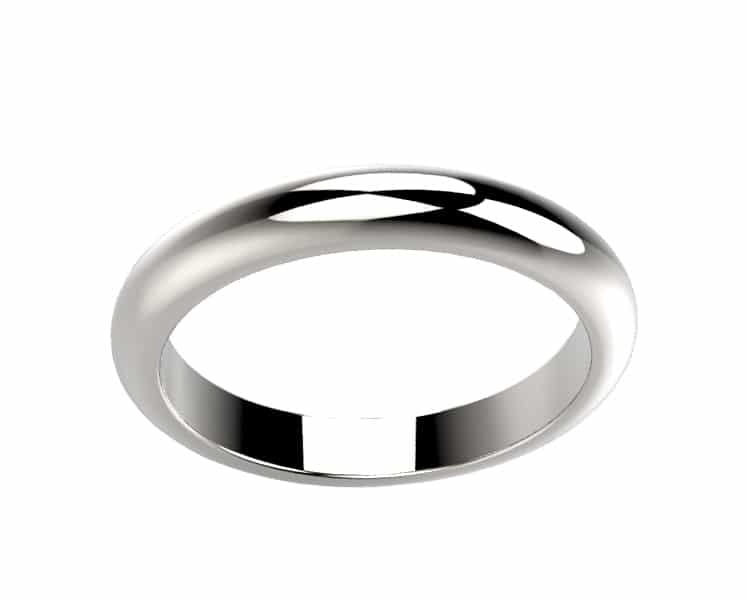 Alliance femme or blanc Flora
