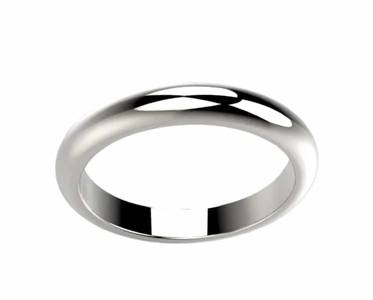 Alliance femme or blanc Flora