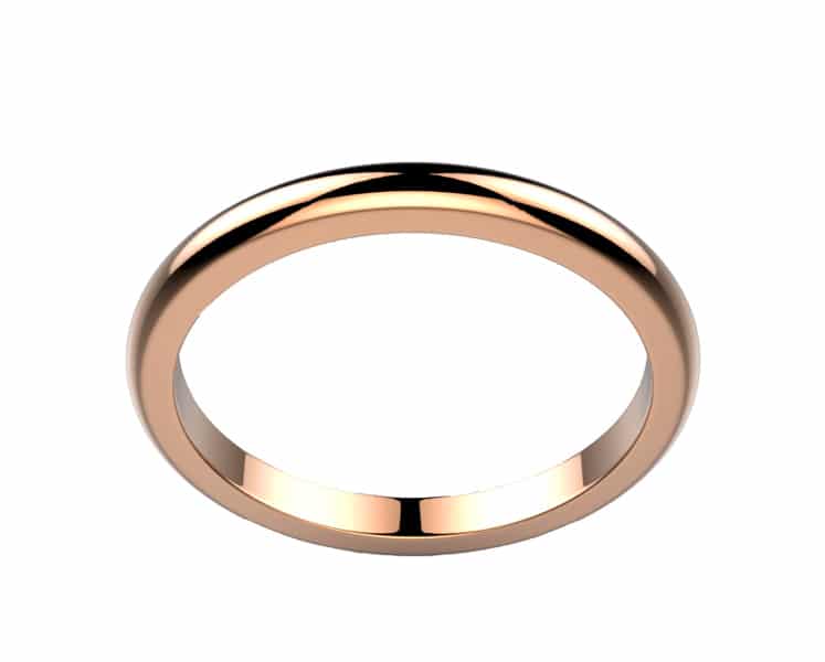 Alliance femme or rose Candide
