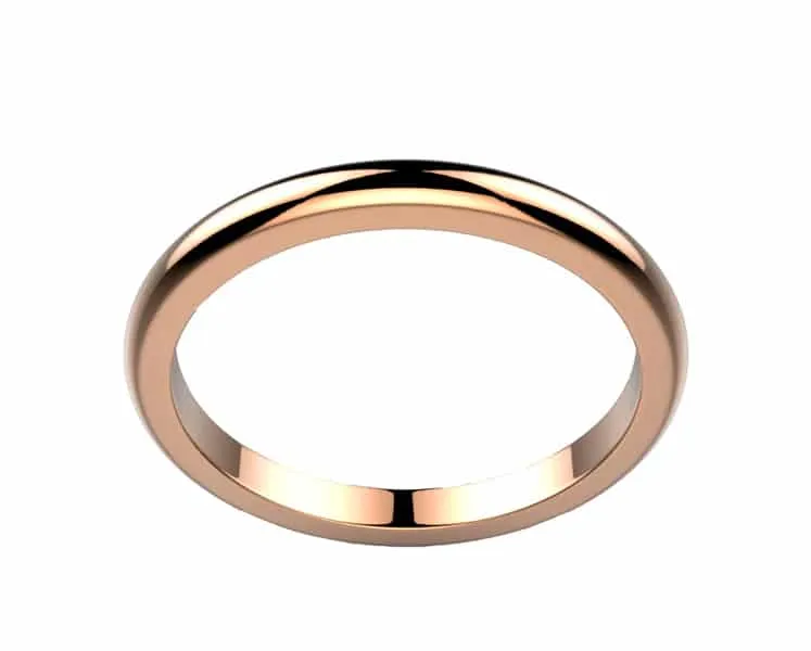 Alliance femme or rose Candide