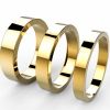 Alliances de mariage classiques ethiques de forme ruban Julien largeurs 2 à 5 mm