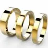 Alliances de mariage classiques ethiques de forme ruban Julien largeurs 2 à 5 mm
