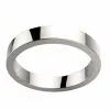 Alliance Homme ruban or blanc Julien