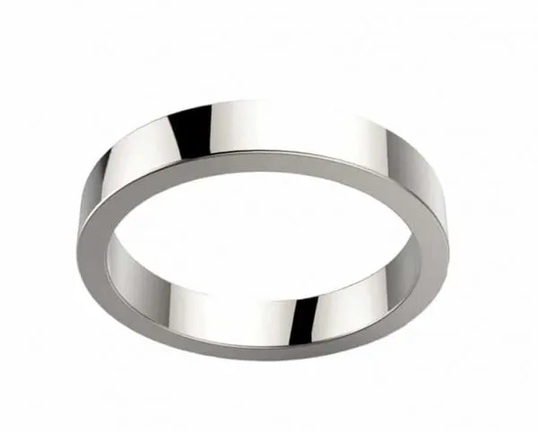 Alliance Homme ruban or blanc Julien