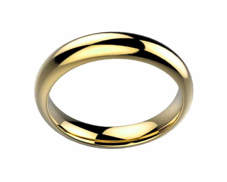 Alliance femme or jaune Luxe Rheia