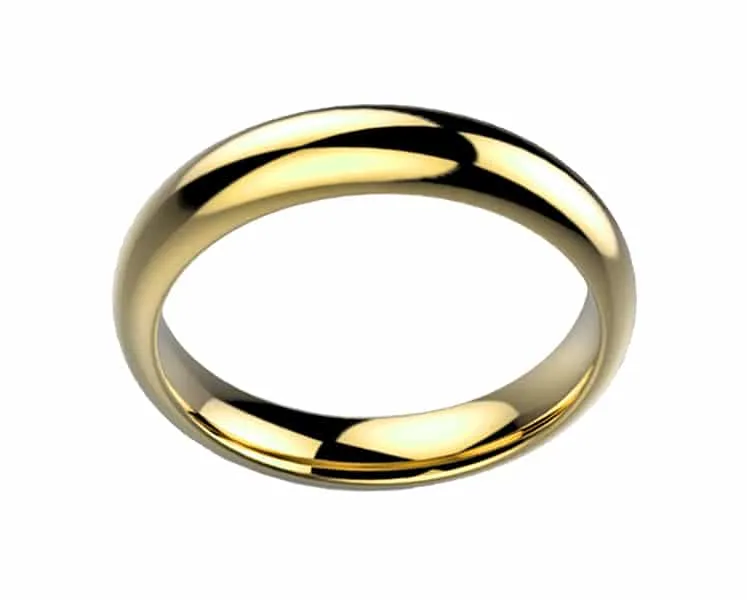 Alliance femme or jaune Luxe Rheia