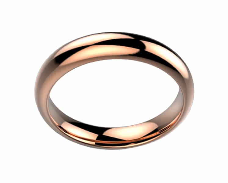 Alliance femme or rose Luxe Rheia