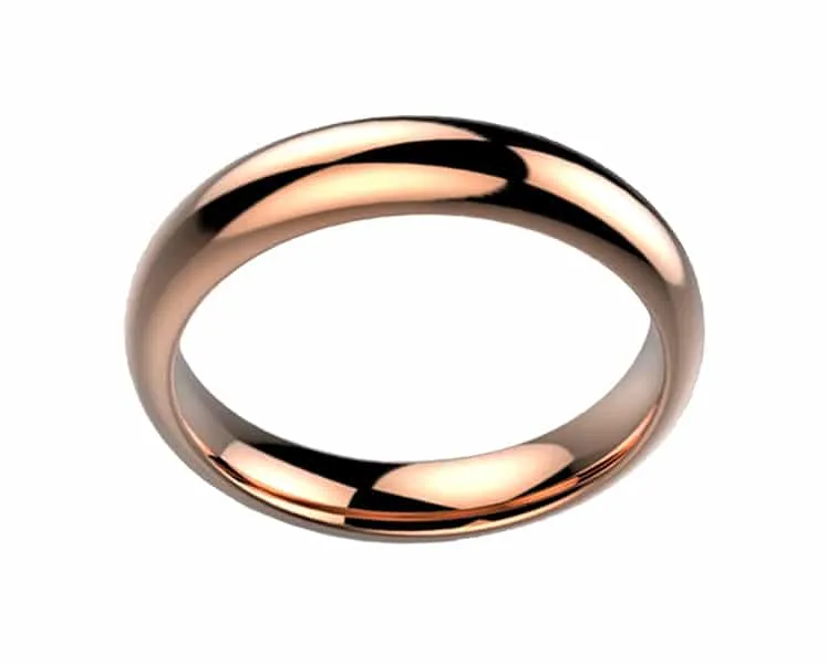 Alliance femme or rose Luxe Rheia
