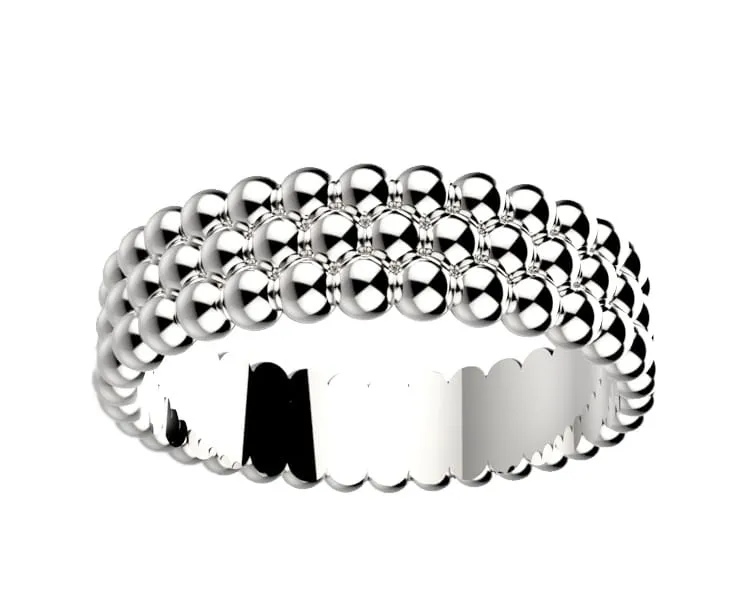 Alliance originale Femme or blanc Comete 3
