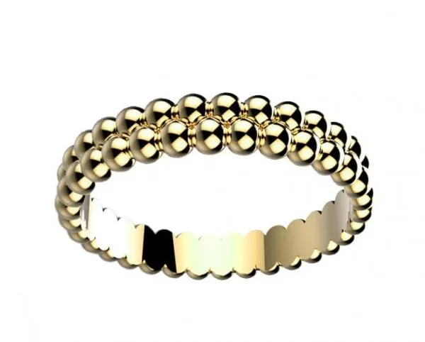 Alliance femme originale or jaune Comète 2