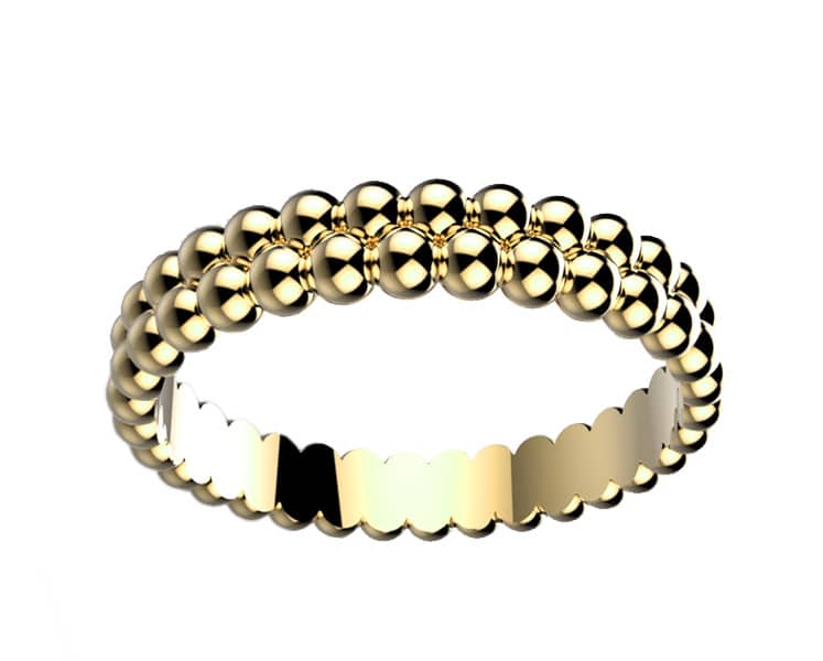 Alliance femme originale or jaune Comète 2