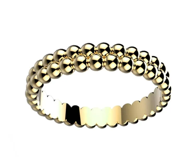 Alliance femme originale or jaune Comète 2