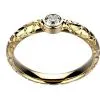 Bague Diamant or jaune Terres Sauvages clos