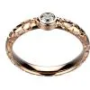 Bague Diamant or rose Terres Sauvages clos