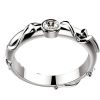 Bague diamant femme originale Tivoli serti clos or blanc