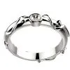 Bague diamant femme originale Tivoli serti clos or blanc