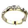Bague diamant femme originale Tivoli serti clos or jaune
