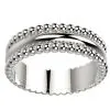 Alliance originale Femme or blanc Comete large