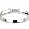Alliance Diamant or blanc EssentiElle baguette