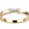 Alliance Diamant or jaune EssentiElle diamant baguette
