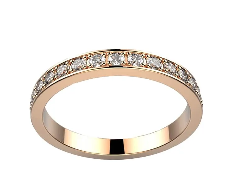 Alliance Diamant or rose Brocéliande