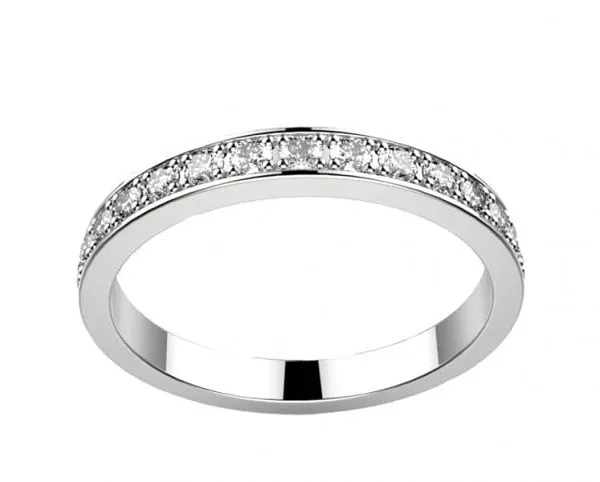Alliance Diamant or blanc Brocéliande