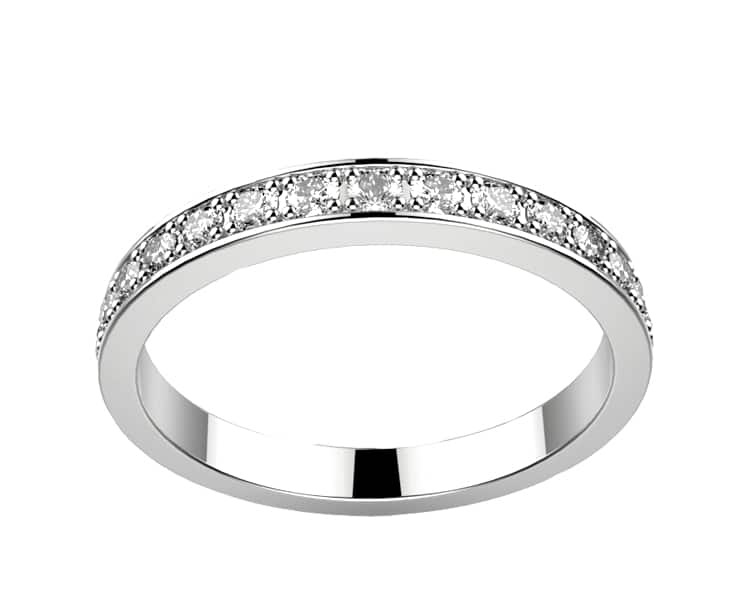Alliance Diamant or blanc Brocéliande