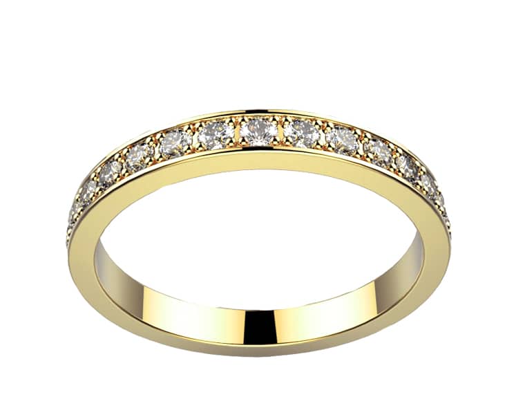 Alliance Diamant or jaune Brocéliande