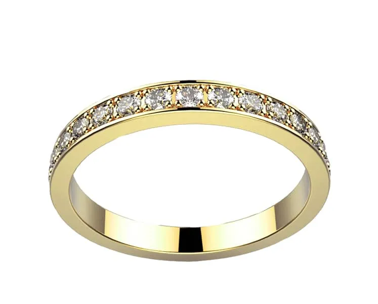 Alliance Diamant or jaune Brocéliande