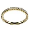 Alliance Diamant femme or jaune Promesse tour complet