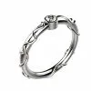 Alliance femme or blanc ethique equitable diamant jonc Tivoli serti clos