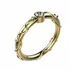 Alliance ethique equitable diamant jonc or jaune Tivoli serti clos