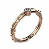Alliance ethique equitable diamant jonc or rose Tivoli serti clos
