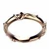 Alliance femme originale or rose demi-jonc Tivoli