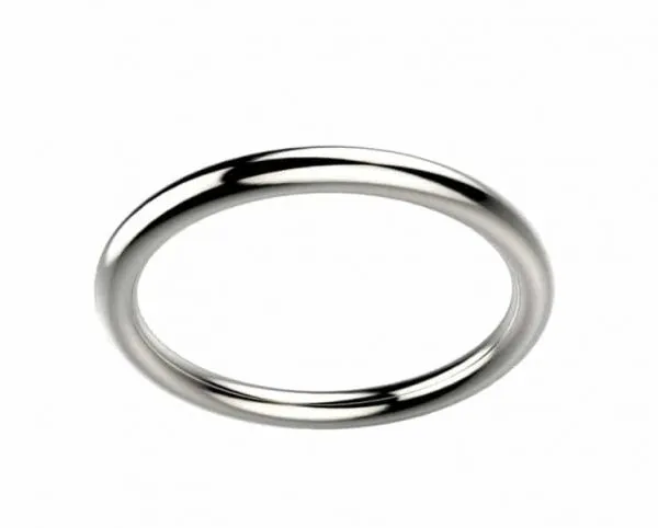 Alliance femme or blanc Clio