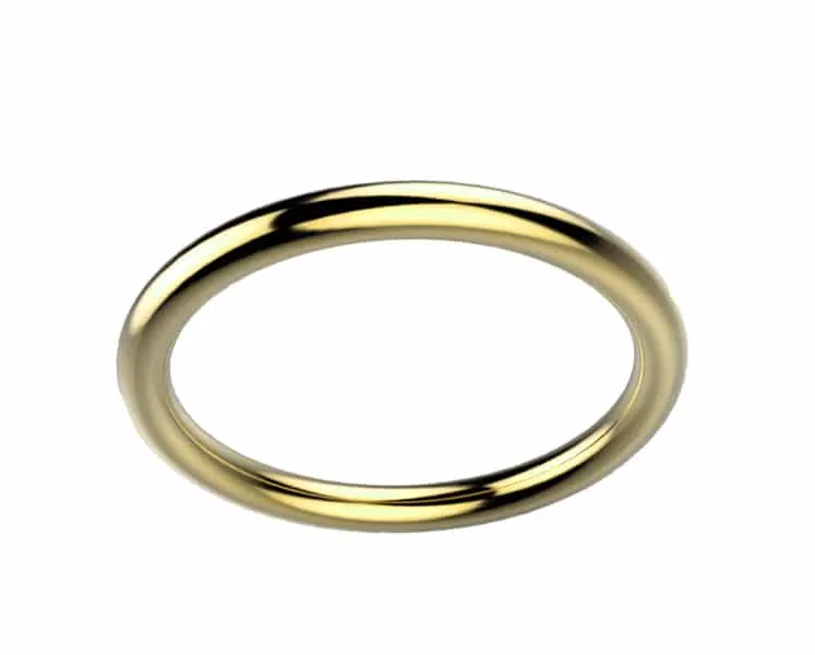 Alliance femme or jaune Clio