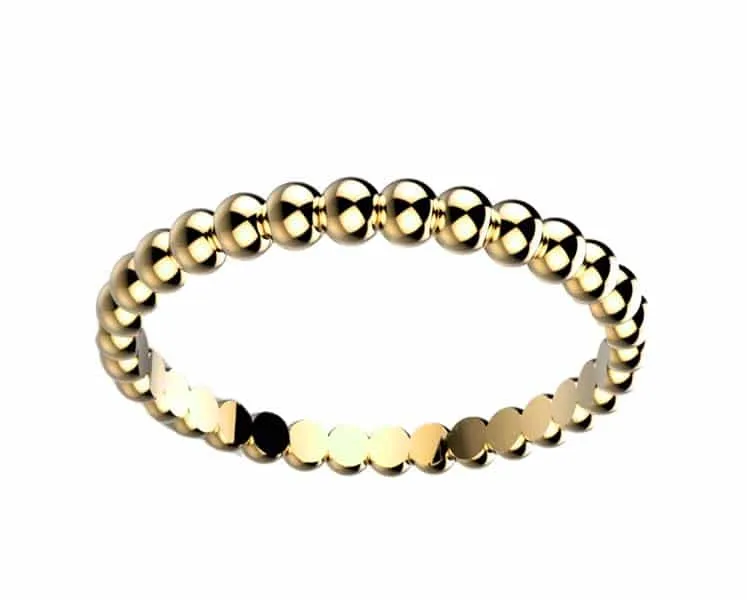 Alliance femme originale or jaune Comète