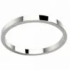 Alliance femme or blanc Morgan ruban fin