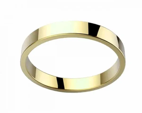 Alliance Homme or jaune Morgan ruban 3 mm