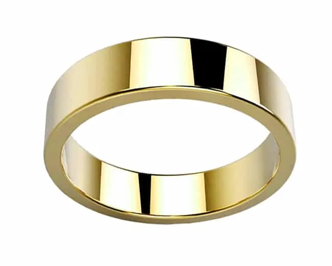 Alliance Homme or jaune ruban Morgan