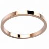Alliance femme or rose Morgan ruban fin
