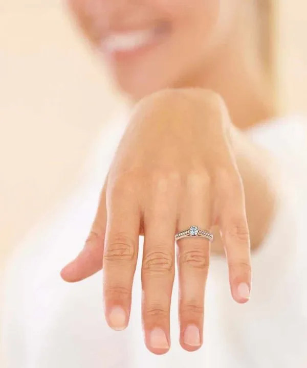 Bague de fiancailles Diamant 0.15 ct Ankaa