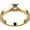 Bague solitaire diamant or jaune Ankaa