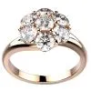 Bague diamant or rose Clio 7.0